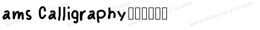 ams Calligraphy字体转换